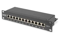 Patchcordy - Panel krosowy (patch panel) 10'' 12x RJ45, LSA poziom DN-91612S - miniaturka - grafika 1