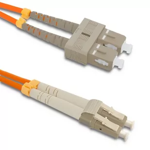 Qoltec Optic Patchcord SC/UPC LC/UPC MM 50/125 OM2 5m 54042 - Patchcordy - miniaturka - grafika 2