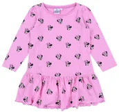 Sukienki i spódniczki dla dziewczynek - Różowa Sukienka Myszka Minnie Disney - miniaturka - grafika 1