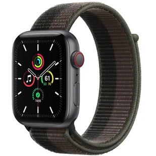 Apple Watch SE 44mm Space Gray Aluminium/Gray Loop LTE - Smartwatch - miniaturka - grafika 1