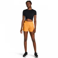 Spodnie sportowe damskie - Damskie spodenki do biegania Under Armour UA Run Stamina 3'' Short - pomarańczowe - UNDER ARMOUR - miniaturka - grafika 1
