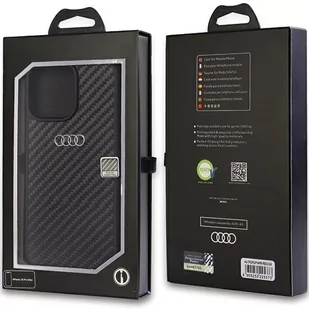 Audi Carbon Fiber iPhone 14 Pro Max 6.7" czarny/black hardcase AU-TPUPCIP14PM-R8/D2-BK - Etui i futerały do telefonów - miniaturka - grafika 3