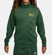Bluzy męskie - Bluza Sportowa Męska Nike zielona rozpinana HF0558-323 r. S - miniaturka - grafika 1