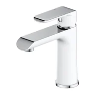 Baterie umywalkowe - Omnires Sacramento SC2310CRB Bateria umywalkowa chrom biała - miniaturka - grafika 1