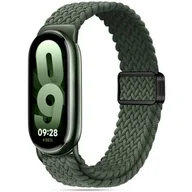 Akcesoria do smartwatchy - Pasek TECH-PROTECT NylonMag do Xiaomi Smart Band 8/8 NFC/9/9 NFC Zielony - miniaturka - grafika 1