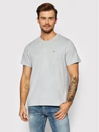 Koszulki męskie - Tommy Jeans T-Shirt Classic DM0DM09598 Szary Regular Fit - miniaturka - grafika 1