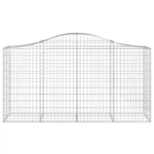 VIDAXL Kosze gabionowe, 13 szt, 200x50x100/120cm, galwanizowane żelazo - Ogrodzenia - miniaturka - grafika 5