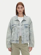 Kurtki damskie - HUGO Kurtka jeansowa Lou_B 50534757 Niebieski Oversize - miniaturka - grafika 1
