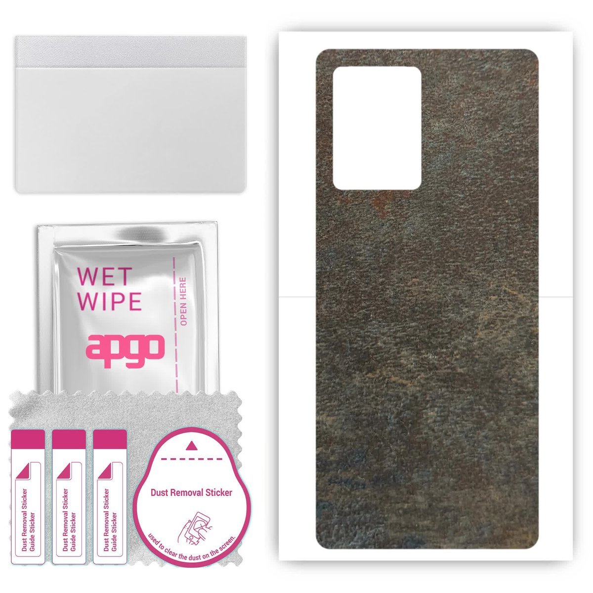 Folia naklejka skórka strukturalna na TYŁ do Vivo Y30 5G - Kamień Księżycowy - apgo SKINS