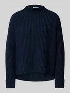 Swetry damskie - Sweter z dzianiny ze stójką model ‘SELMA’ - miniaturka - grafika 1