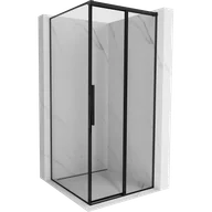 Kabiny prysznicowe - Mexen Rox kabina prysznicowa rozsuwana prawa 90 x 90 cm, czarna ramka, czarna - 8C2-090-090-70-70-P - miniaturka - grafika 1