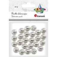 Pozostałe akcesoria dla plastyków - Titanum Perełki Dekoracyjne 12mm Białe 20g Craft-fun Series - miniaturka - grafika 1