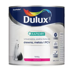 Dulux Farba do drewna i metalu Rapidry biała 2 5 l - Farby do metalu - miniaturka - grafika 2