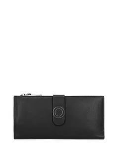 Portfele - Wojas Skórzany portfel w kolorze czarnym - (S)19 x (W)9,5 x (G)2,5 cm - grafika 1