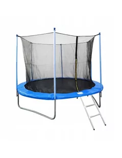 TRAMPOLINA OGRODOWA SIATKA DRABINKA 305 CM OKRĄGŁA - Trampoliny - miniaturka - grafika 1