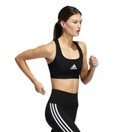 Bielizna sportowa damska - Biustonosz damski adidas  PWR Mid-Support Black L AC - miniaturka - grafika 1