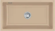 Zlewozmywaki - Zlewozmywak ceramiczny SYSTEMCERAM Mera 80 U Sand Korek automatyczny 5370 02 26 - miniaturka - grafika 1