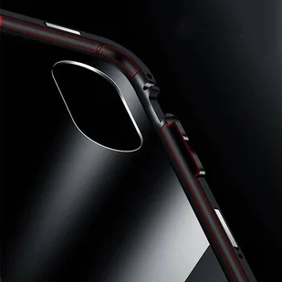 Wozinsky Full Magnetic Case magnetyczne etui 360 pokrowiec na przód i tył z wbudowanym szkłem Samsung Galaxy A72 4G czarno-przezroczysty - Etui i futerały do telefonów - miniaturka - grafika 9