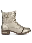 Botki damskie - Mustang Botki 1229-606 Złoty - miniaturka - grafika 1