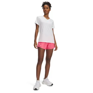 Damskie spodnie treningowe Under Armour Tech Play Up Shorts - różowe - Spodenki damskie - miniaturka - grafika 1