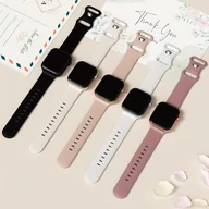 Inne - TEMU silikonowych pasków sportowych do zegarka Apple Watch, kompatybilnych z seriami 10, 9, Ultra, 8, 7, 6, 5, 4, 3, 2, 1 i SE, 38mm-49mm, - miniaturka - grafika 1