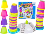 Zabawy w naśladowanie dorosłych - Edukacyjna gra zręcznościowa "Stacking Game", Zbuduj wieżę, Układanka, Kolorowe kubeczki - miniaturka - grafika 1