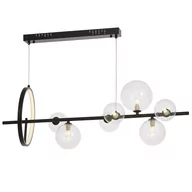 Lampy sufitowe - NOWOCZESNA LAMPA WISZĄCA CZARNA MERIDO W7 - miniaturka - grafika 1