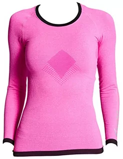 Koszulki i topy damskie - Only SUPACORE Damska koszulka kompresyjna z długim rękawem od SUPACORE The World's bezszwowa odzież kompresyjna do sportu, ćwiczeń i regeneracji Pink Marle L SC-LLS16732-PM-03/L - grafika 1