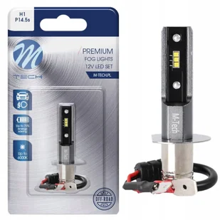 Żarówka H1 Led P14.5s White 6xsmd Zimna Biała 6000k 3w M-tech - Żarówki samochodowe - miniaturka - grafika 1