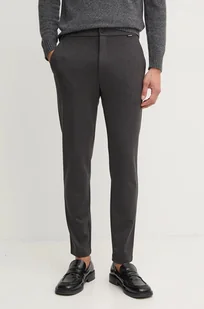 Calvin Klein spodnie męskie kolor szary dopasowane K10K113647 - Spodnie męskie - miniaturka - grafika 1