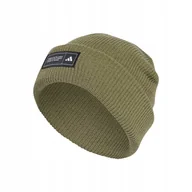 Czapki i chusty sportowe męskie - Adidas Czapka Zimowa Essentials Cuffed Zielona Iy5257 - miniaturka - grafika 1