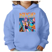 Bluzy dla dziewczynek - BLUZA DZIECIĘCA K-POPOWE ŁOWCZYNIE DEMONÓW HUNTRIX 104 Z KAPTUREM - miniaturka - grafika 1