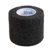 Apteczki i materiały opatrunkowe - Opaska elastyczna samoprzylepna Stokban 2,5cm x 4,5m kolor czarny x1 sztuka - miniaturka - grafika 1