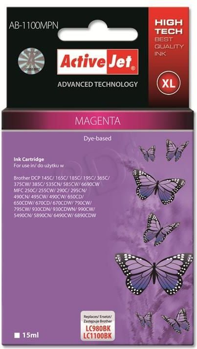 Tusz Activejet tusz AB-1100MPN / LC1100 magenta