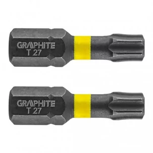 Graphite Bity udarowe TX27 x 25 mm, 2 szt. TOP-56H515 - Wkrętarki - miniaturka - grafika 1