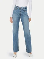 Spodnie damskie - ONLY Jeansy Riley 15315031 Niebieski Straight Fit - miniaturka - grafika 1