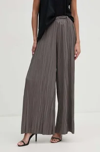 Sisley spodnie damskie kolor szary szerokie high waist 4IWWLF05P - Spodnie damskie - miniaturka - grafika 1
