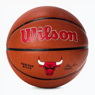 Piłka do koszykówki Wilson NBA Team Alliance Chicago Bulls brown rozmiar 7 - Koszykówka - miniaturka - grafika 1