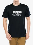Koszulki i topy damskie - Koszulka z nadrukiem Columbia Ice Lake II S/S Tee - black/peak direction - miniaturka - grafika 1