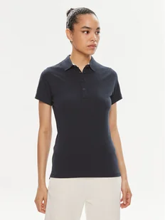 Helly Hansen Polo W Crew Pique 2 Polo 53055 Granatowy Slim Fit - Koszulki i topy damskie - miniaturka - grafika 1
