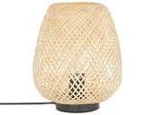 Lampy stojące - Shumee Lampa stołowa Shumee Lampa stołowa bambusowa jasne drewno BOMU 228850 - miniaturka - grafika 1