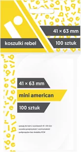 Rebel Koszulki Mini American 41x63 (100szt) (231971) - Akcesoria do gier planszowych - miniaturka - grafika 1