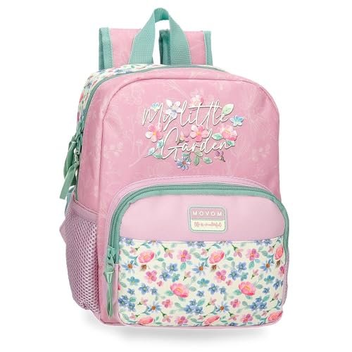 Movom My Little Garden Plecak spacerowy 23x28x10 cms Poliester 6,44L Wielobarwny, Biały, Talla única, Plecak turystyczny