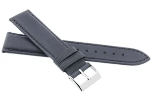 Skórzany pasek do zegarka 22 mm JVD R42209-22 granatowy - Akcesoria do zegarków - miniaturka - grafika 1