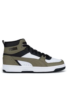 Puma Sneakersy REBOUND-JOY-JR 37468715 Khaki - Buty dla chłopców - miniaturka - grafika 1