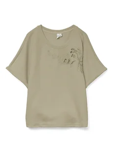 Vero Moda Koszulka w kolorze oliwkowym - Koszulki i topy damskie - miniaturka - grafika 1