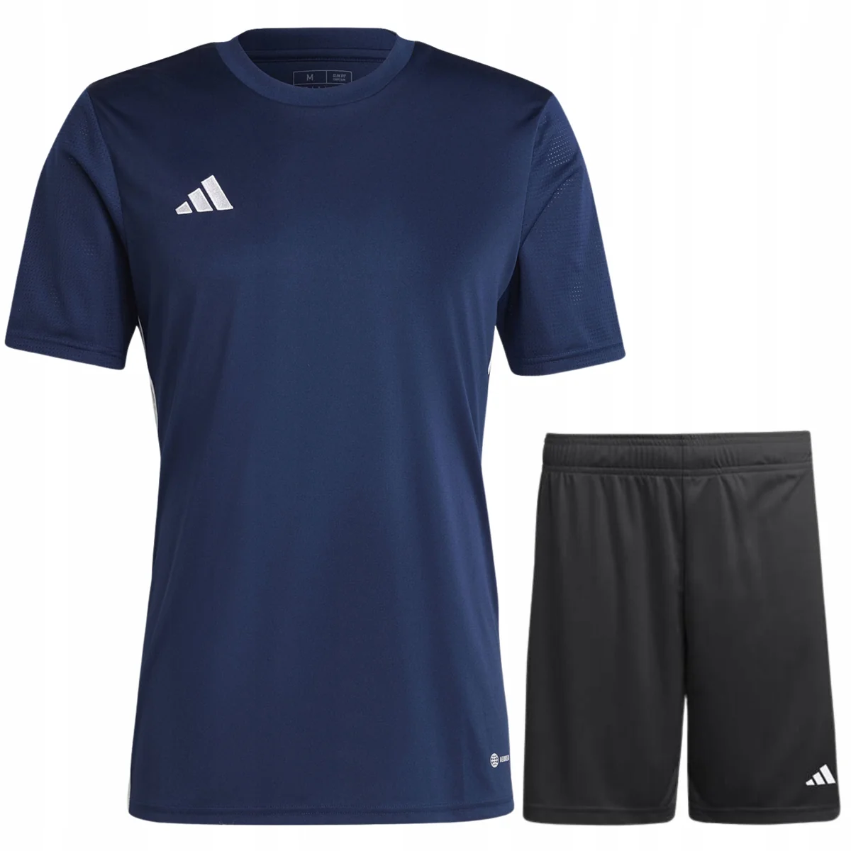 Zestaw męski ADIDAS komplet koszulka T-SHIRT + SPODENKI czarne r. M