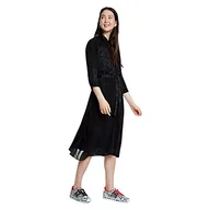 Sukienki - Desigual Damska sukienka Vest_tunez, czarny (Negro 2000), 42 PL - miniaturka - grafika 1