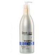 Szampony do włosów - Stapiz Sleek Line Blond Shampoo Szampon z jedwabiem do włosów blond 1000 ml - miniaturka - grafika 1