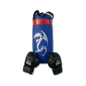 Worki treningowe - ZESTAW BOKSERSKI 40cm DRAGON BLUE - miniaturka - grafika 1